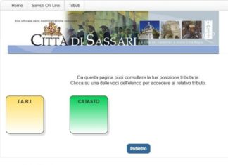 tari sassari sportello online