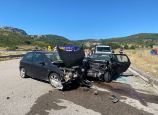 scontro auto sardegna